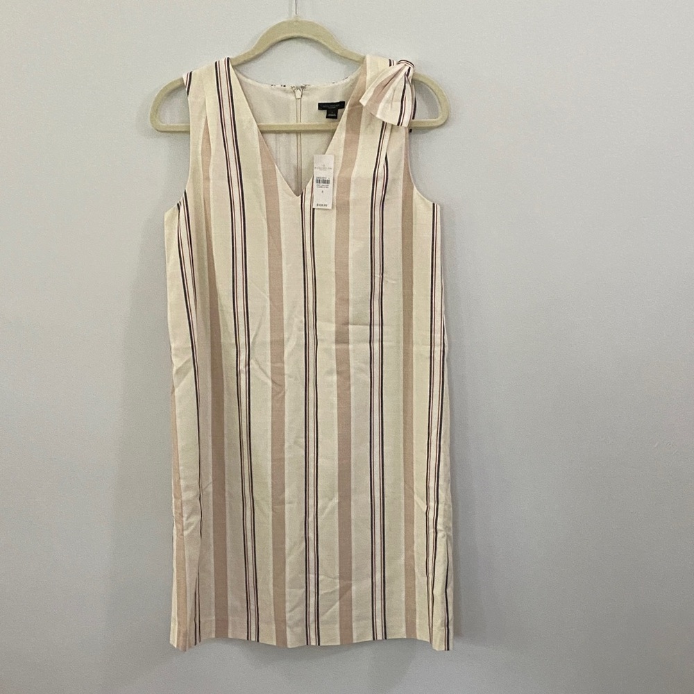 3/$15 NWT Ann  Taylor Factory Striped Dress - Cream, Tan, Red, Blue